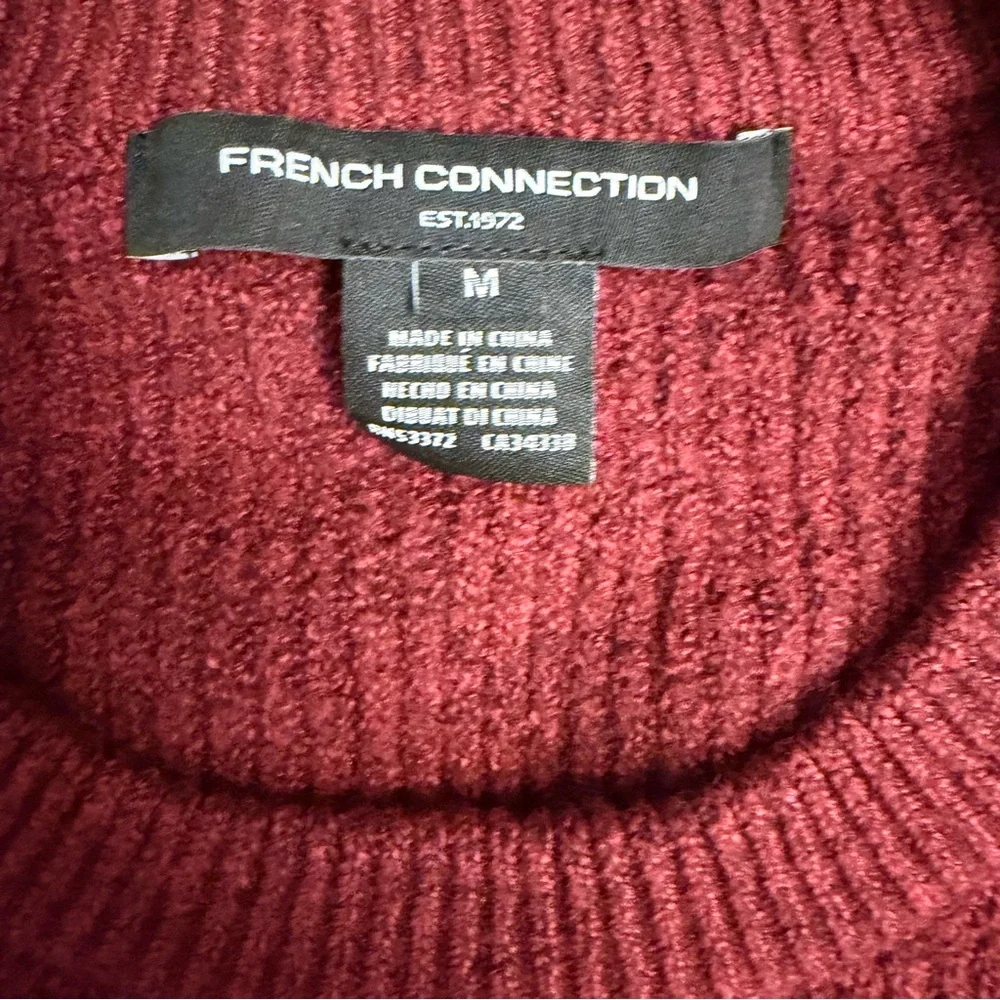 French Connection Classic Long Sleeve Sweater Women's Medium Cozy Academic Knit - Picture 5 of 8